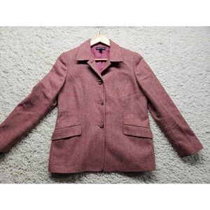 Lands End Size 4 P Wool  Blazer Jacket Academia Preppy Schoolgirl